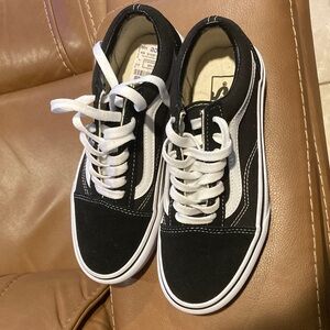 Vans Black and White Womens Sneakers